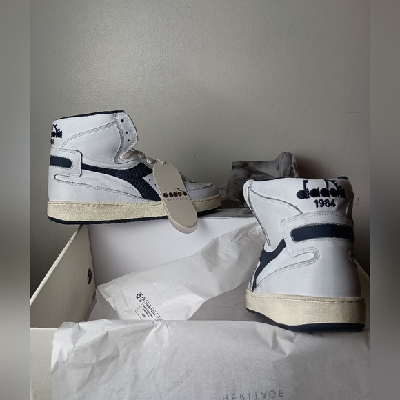 Diadora Mi Basket Stonewashed Sneakers Women's 9.5 - Picture 2 of 13